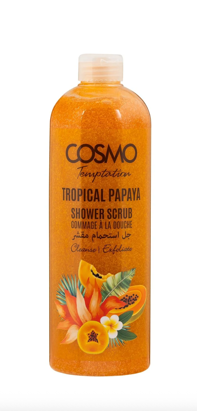Cosmo Temptation Tropical Papaya Shower Scrub 1000ml
