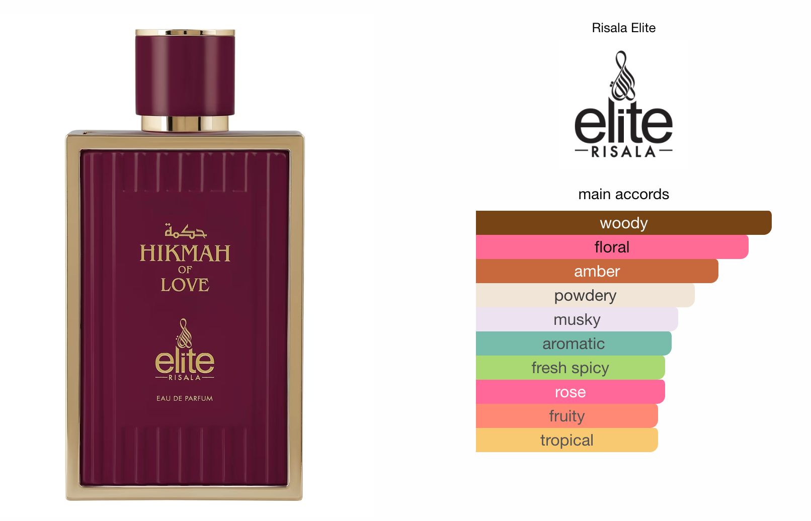 Elite Hikmah of Love (100ml) Perfume Spray by Risala