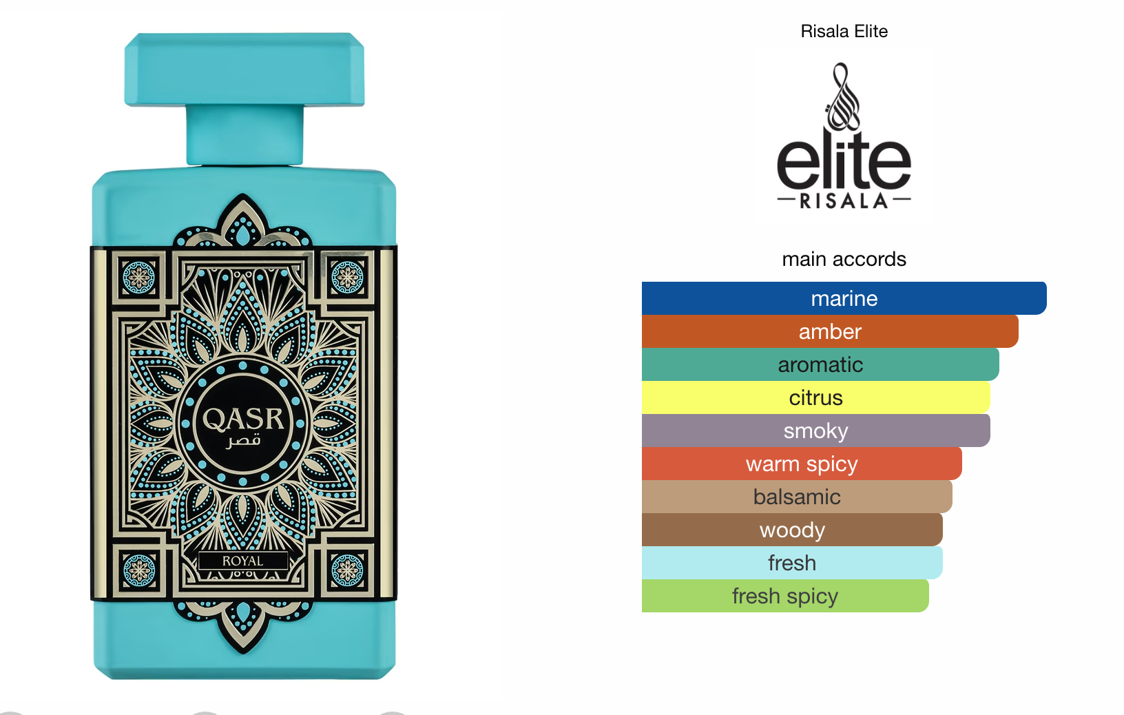 Qasr Royal (100ml) Risala Elite Perfume Spray by Risala