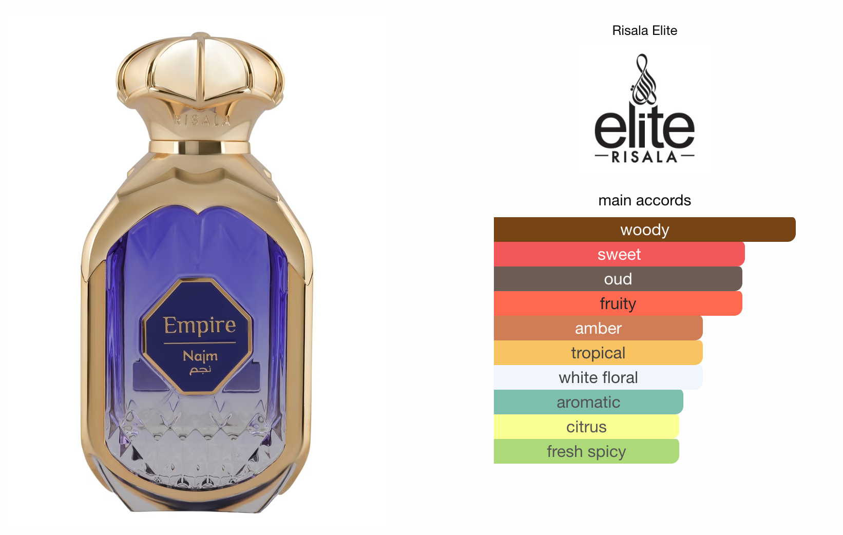 Elite Empire Najm (100ml) Perfume Spray by Risala