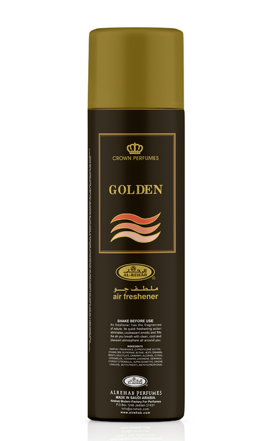 Golden 300ml Air Freshener By Al Rehab