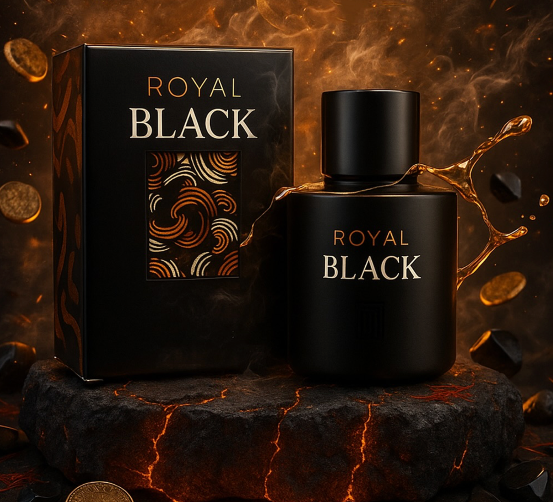 Royal Black EDP (100ml) Perfume Spray by Aura Fragrances