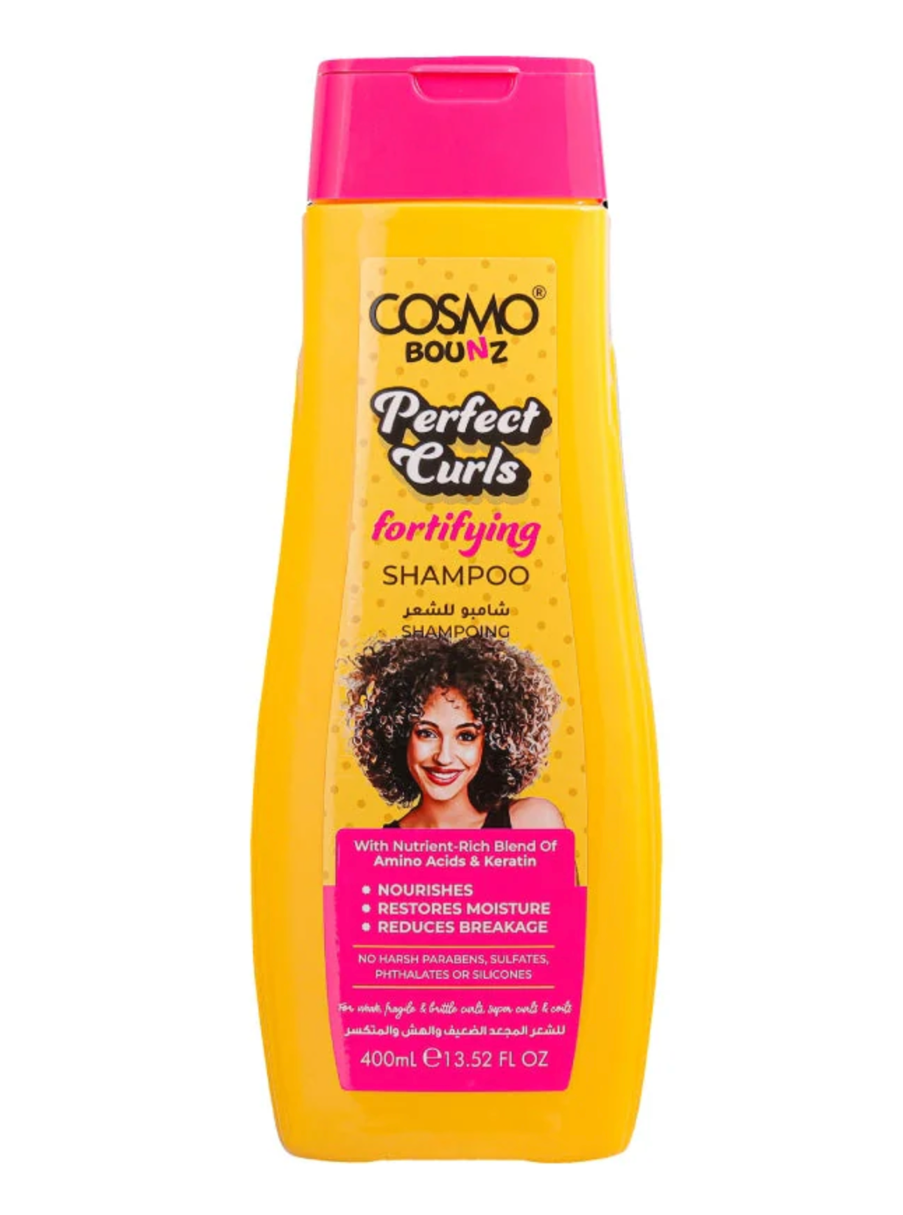 Perfect Curls Fortifying 400ml Hair Shampoo by Cosmo Bounz