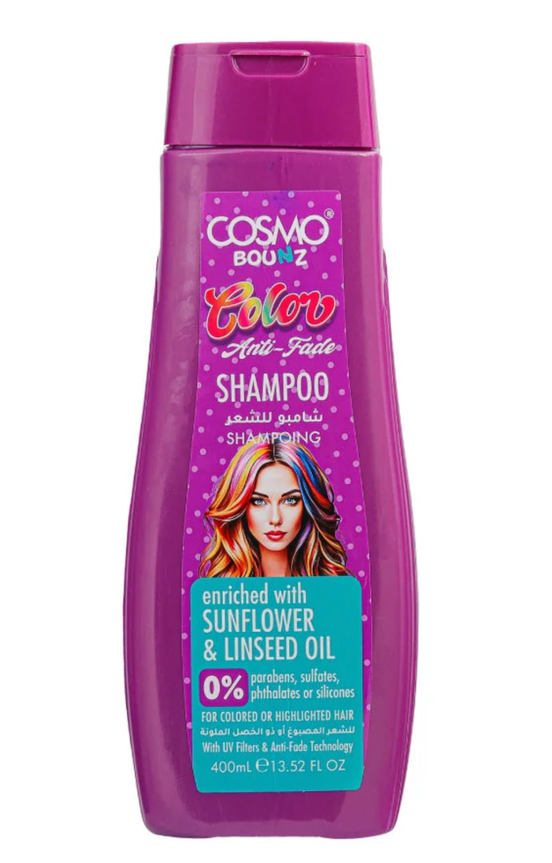 Color Anti-Fade 400ml Hair Shampoo by Cosmo Bounz