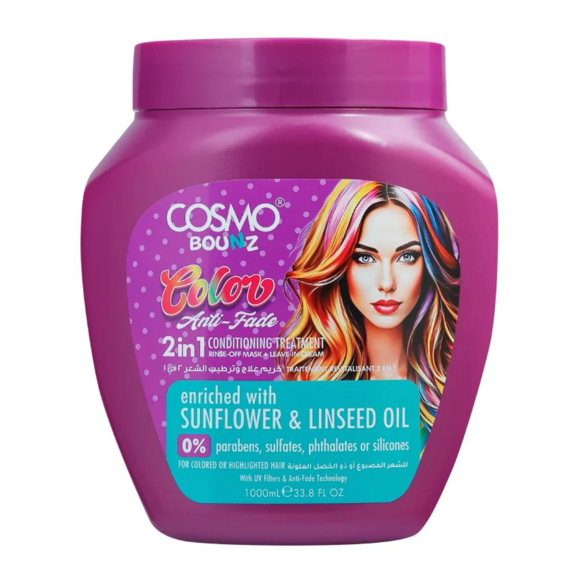 Color Anti-fade 2 In 1 Conditioning Treatment (1000ml) by Cosmo Bounz