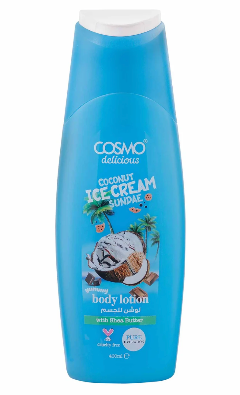 Delicious Coconut Ice Cream Sundae (400ml) Body Lotion by Cosmo