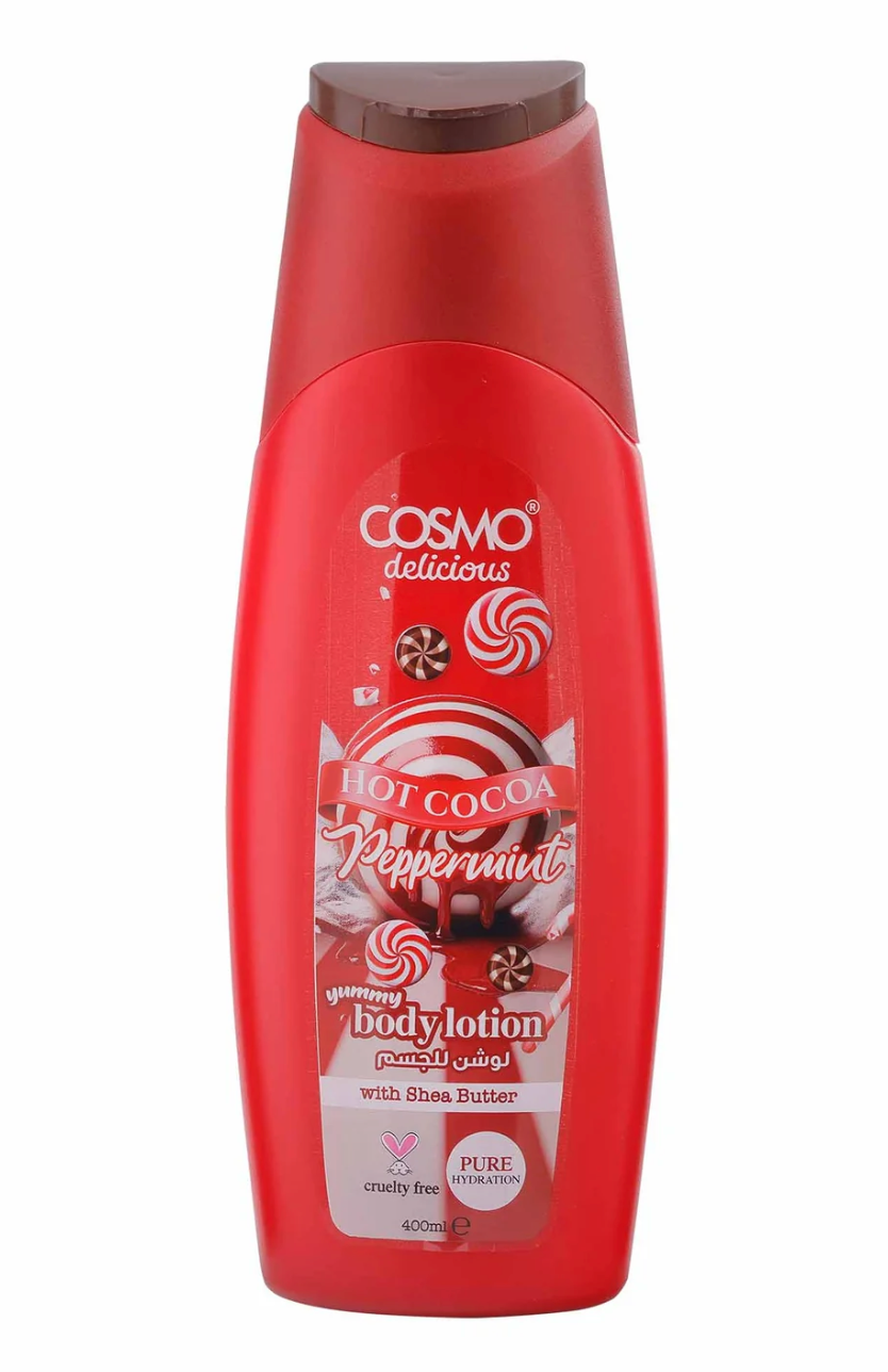 Delicious Hot Cocoa Peppermint (400ml) Body Lotion by Cosmo