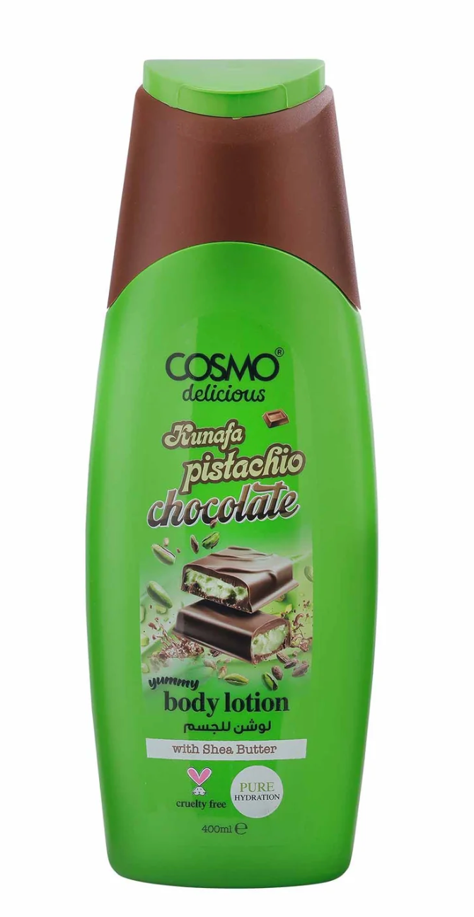 Delicious Kunafa Pistachio Chocolate (400ml) Body Lotion by Cosmo
