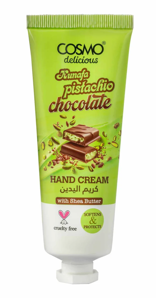 Delicious Kunafa Pistachio Chocolate (75 ml) Hand Cream by Cosmo