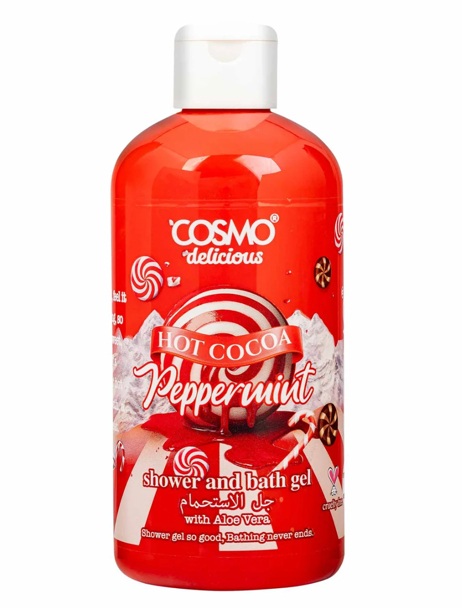 Delicious Hot Cocoa Peppermint (500ml) Shower & Bath Gel