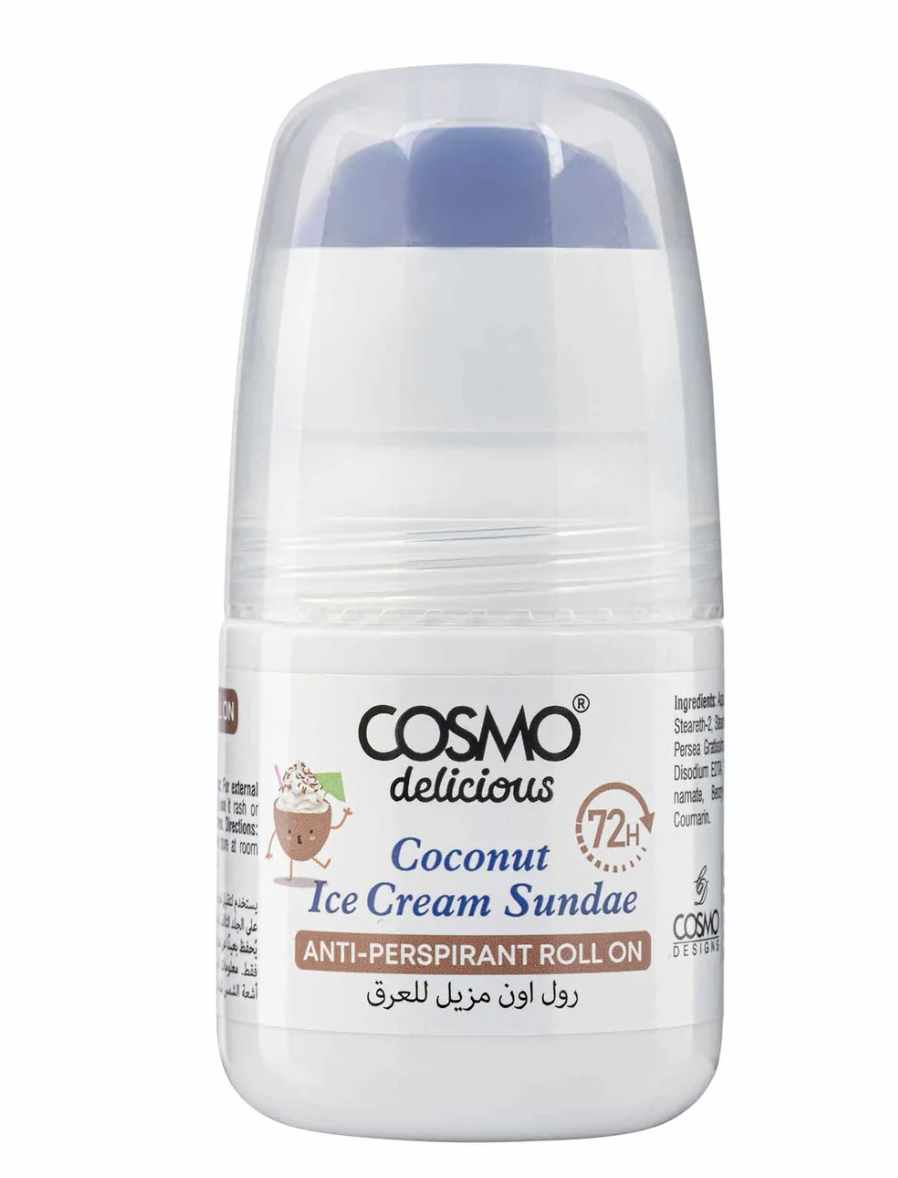Delicious Coconut Ice Cream Sundae Anti-Perspirant Roll On by Cosmo
