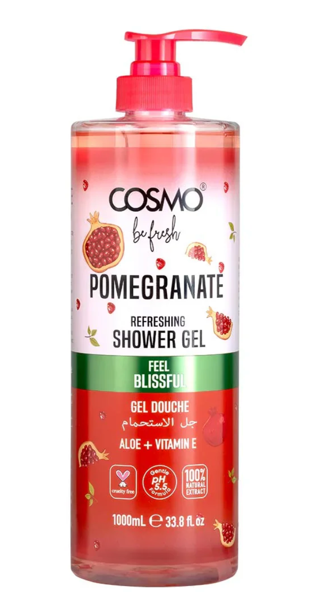Be Fresh Pomegranate (1000ml) Body Shower Gel by Cosmo