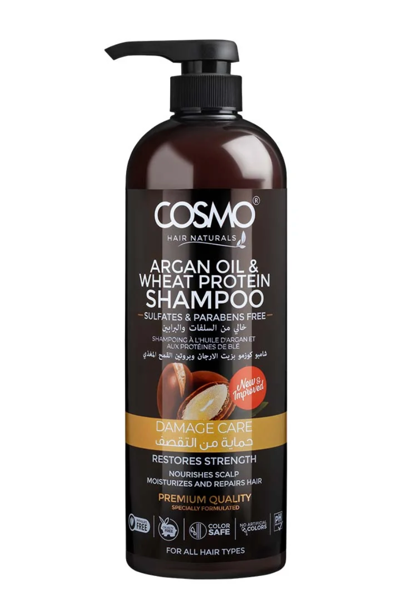 Argan Oil  & Wheat Protein (1000ml) Shampoo by Cosmo