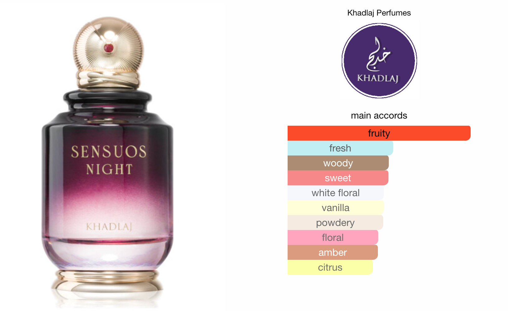 Sensuous Night EDP (100ml) perfume spray by Khadlaj