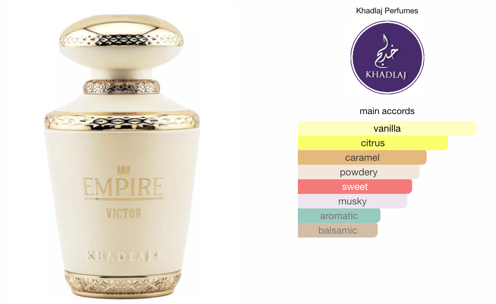 Empire Victor EDP (100ml) Perfume Spray by Khadlaj – Khan El Empire Victor EDP (100ml) Perfume Spray by Khadlaj – Khan El
