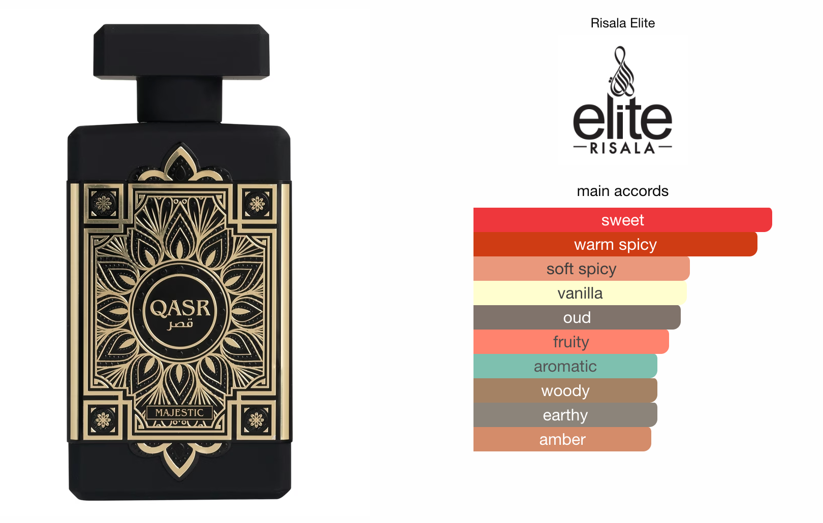 Qasr Majestic (100ml) Risala Elite Perfume Spray by Risala