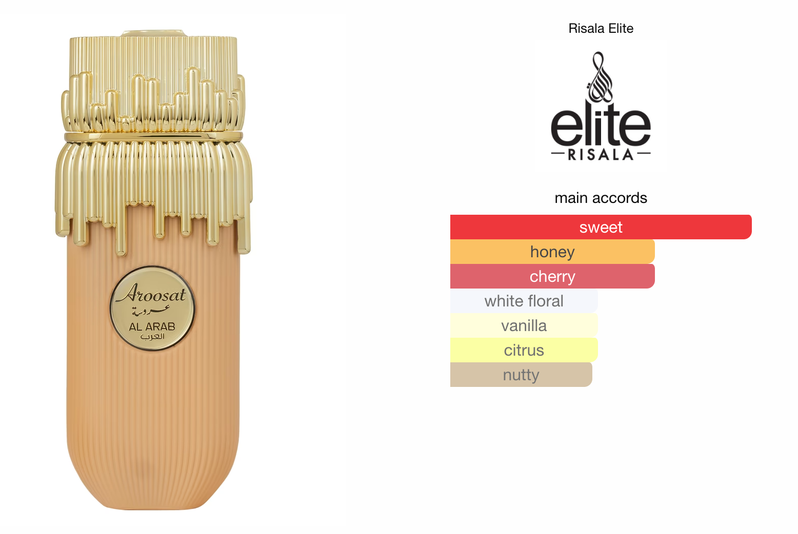 Elite Aroosat Al Arab (100ml) Perfume Spray by Risala