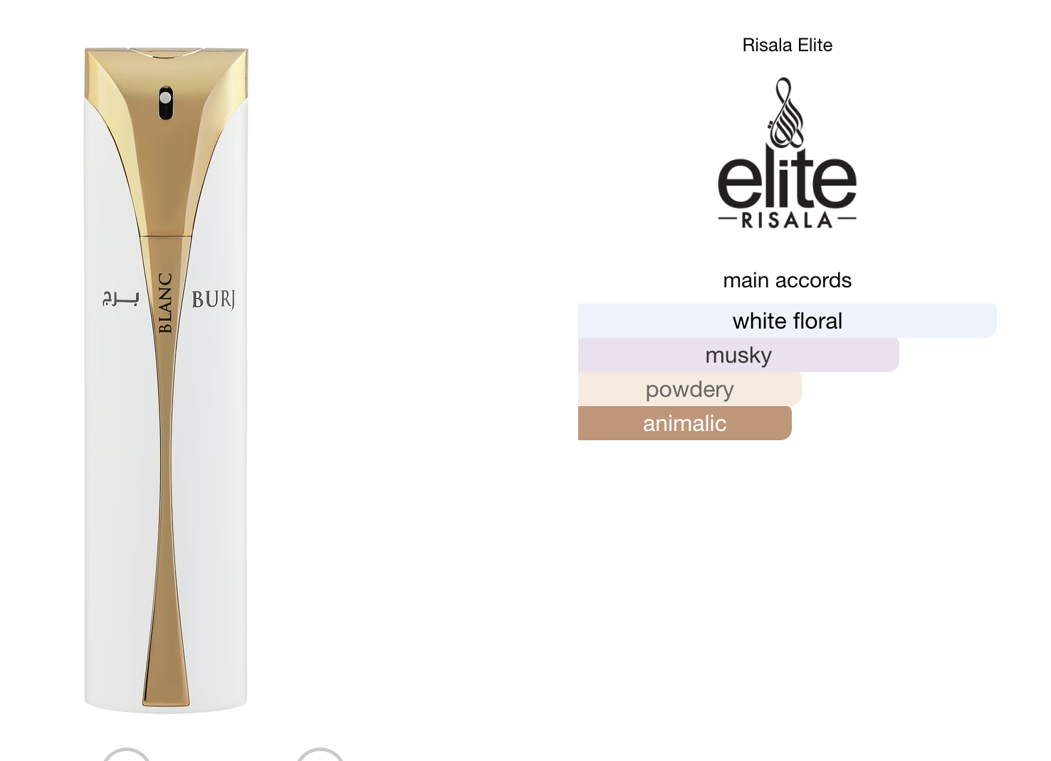 Empire Burj Blanc (100ml) Risala Elite Perfume Spray by Risala