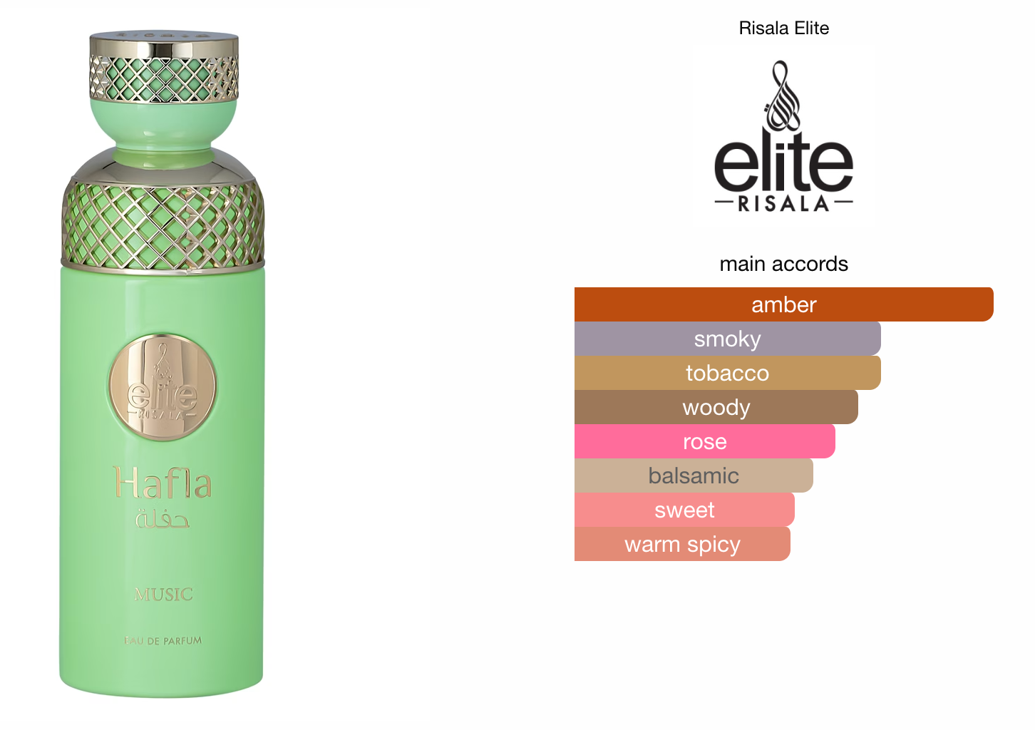 Elite Hafla Music (200ml) Perfume Spray by Risala