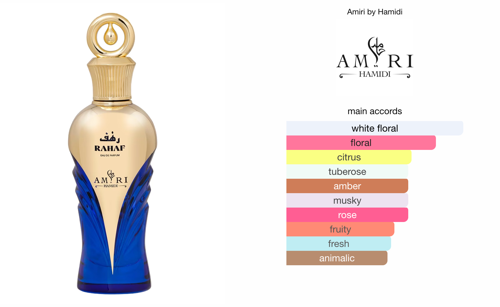 Rahaf (100ml) Amiri Series Perfume Spray by Hamidi
