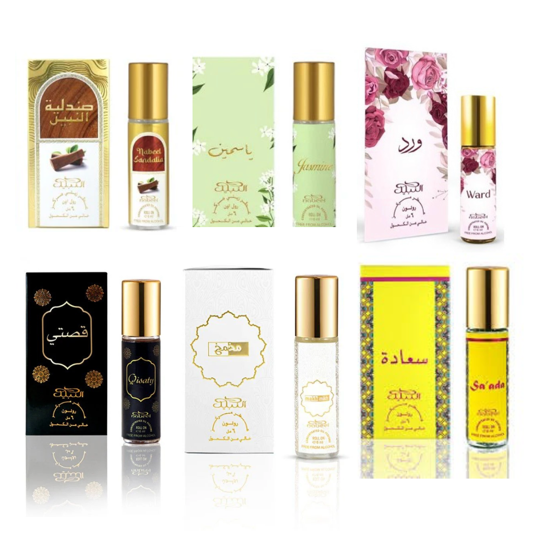 Nabeel Assorted 6 Pack Roll on Perfume Oils - For Women