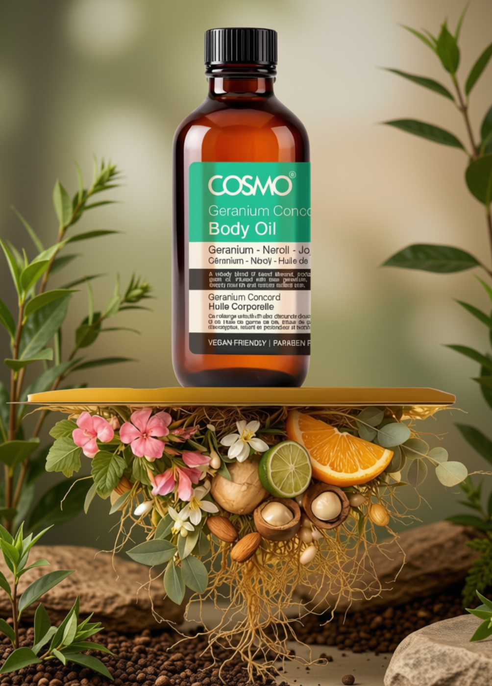 Geranium Concord (120ml) Body Oil by Cosmo