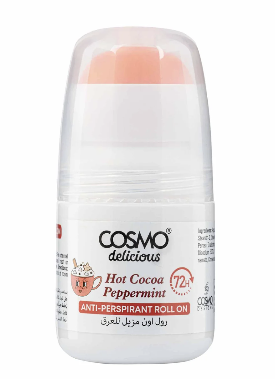 Delicious Hot Cocoa Peppermint Anti-Perspirant Roll On by Cosmo