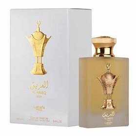Al Areeq Gold EDP (100ml) spray perfume by Lattafa | Khan El Khalili