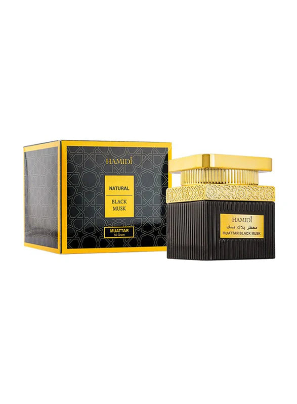 Natural Muattar Black Musk 50gm Bakhoor By Hamidi
