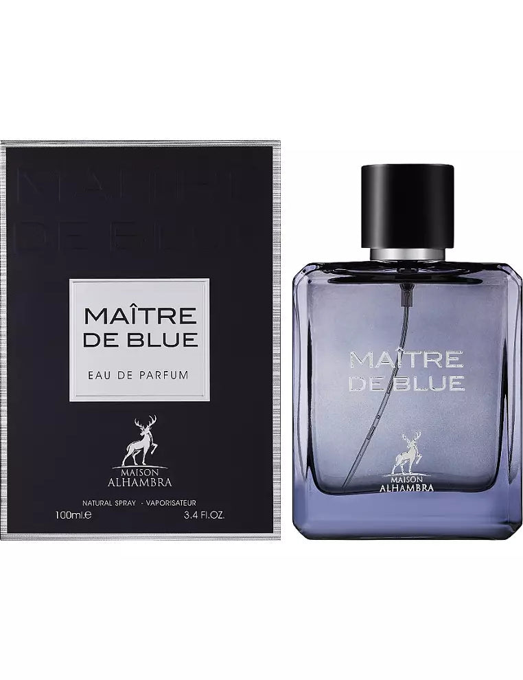 Maitre De Blue EDP (100ml) perfume spray by Maison Al Hambra (Lattafa) | Khan El Khalili