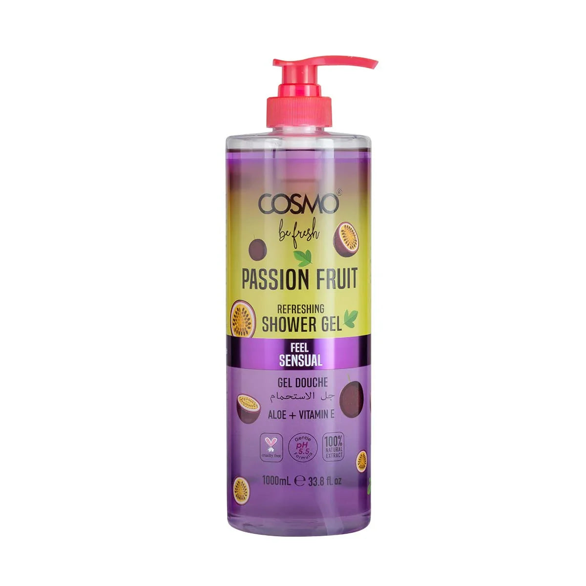 Be Fresh Passion Fruit (1000ml) Body Shower Gel by Cosmo