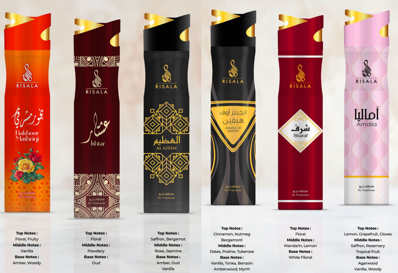 Risala Air Freshener 6 Pack